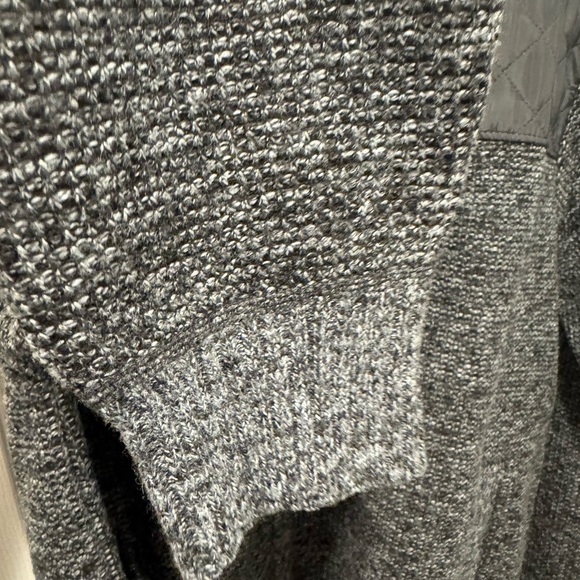 Mens Gioberti Gray Full Zip Quilted Sweater Jacket Size L - Picture 3 of 14